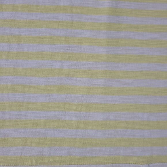 Loft Ann Taylor Yellow Stripe Cap Sleeve  Pullover Top - Picture 11 of 15